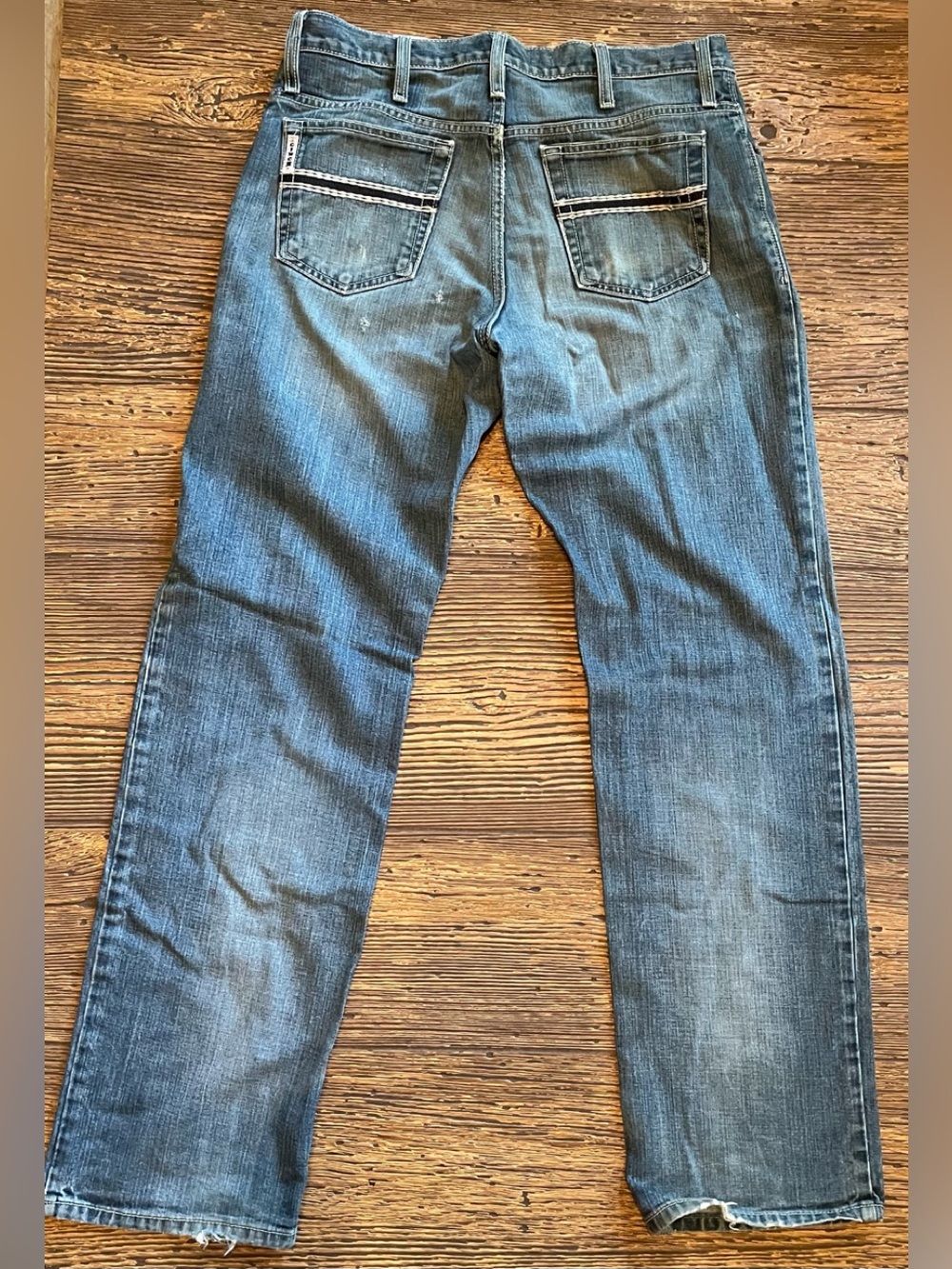 Cinch Men's 33 x 34 Straight Fit Blue Denim Jeans